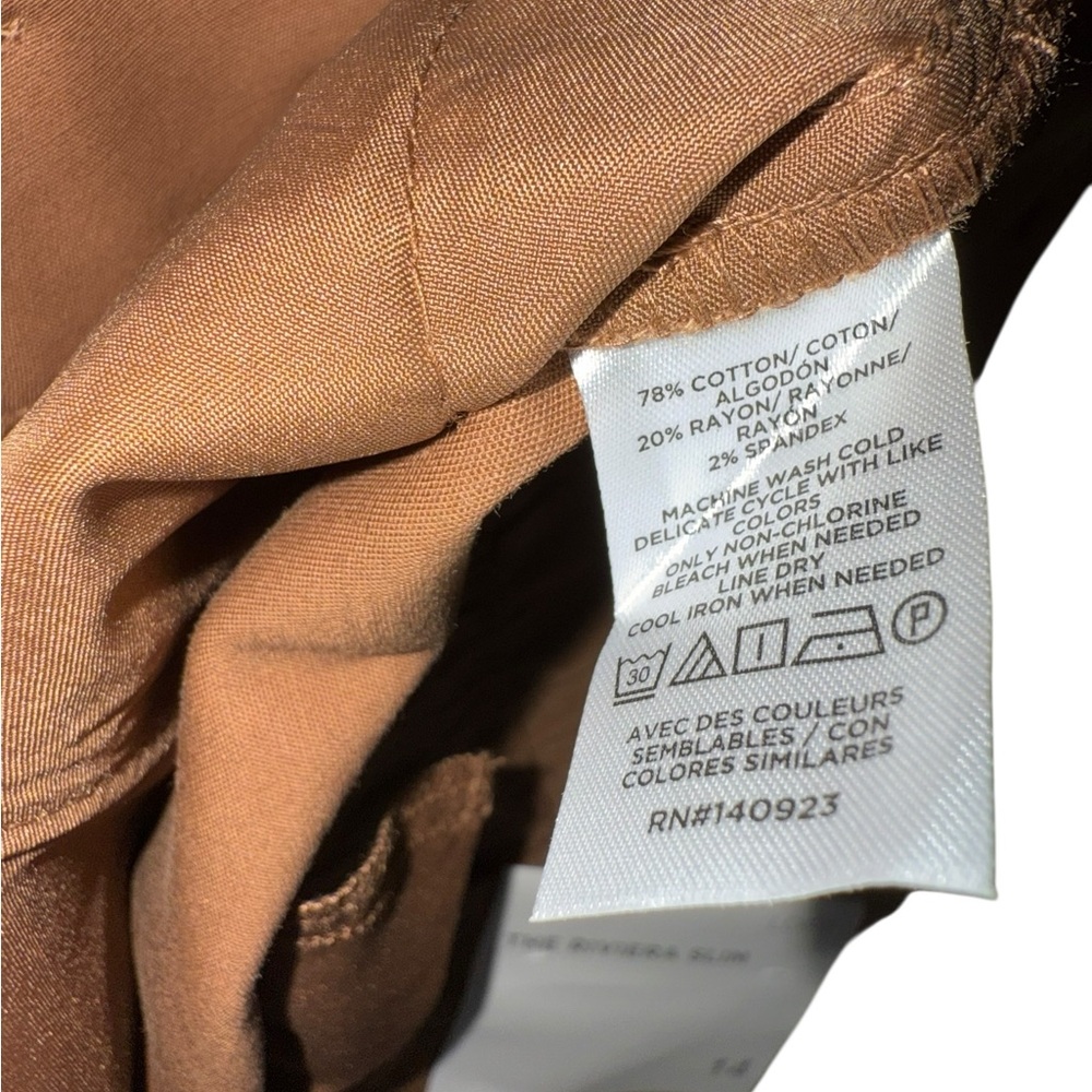 NEW LOFT The Rivera Slim Women's Tan Pants Size 14 - Picture 7 of 7